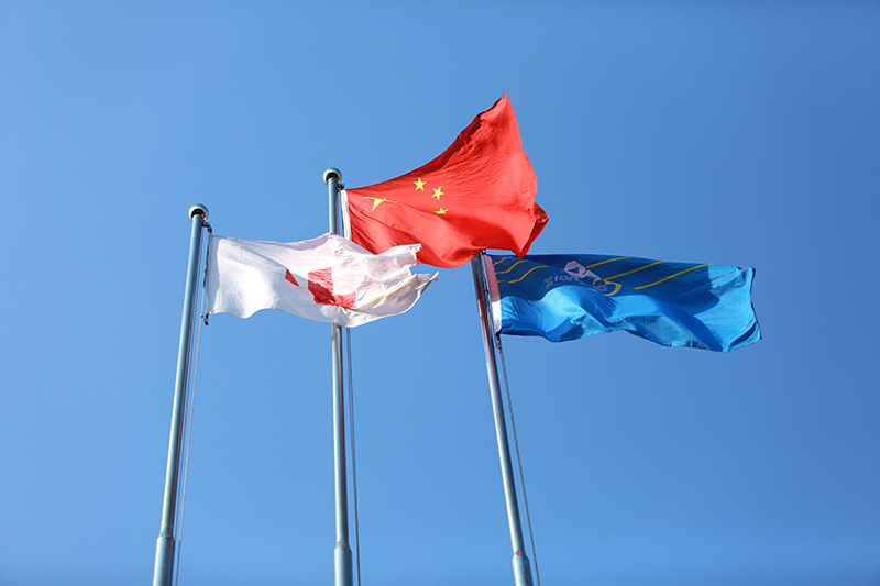 中南大学湘雅三医院举行庆祝中华人民共和国成立70周年升旗仪式